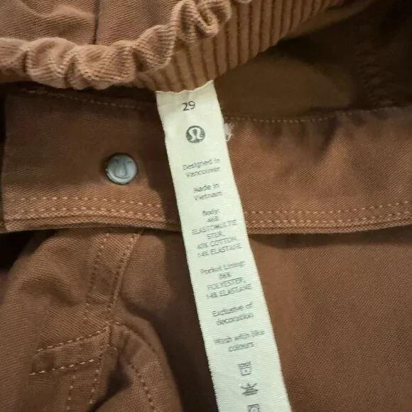 Women Lululemon Light Utilitech Cargo Pocket High-Rise Pant Java Size 29 - Picture 7 of 9